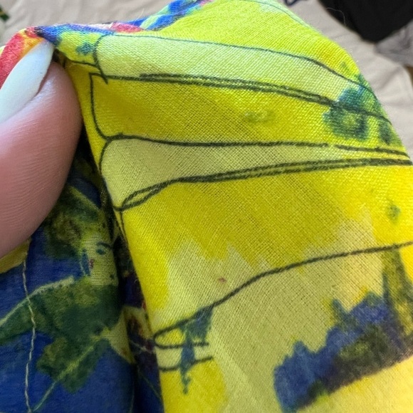 Anthropologie Vanessa Virginia Keyhole Paintery A Line Dress Size 2 - Picture 10 of 10